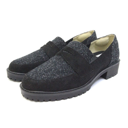 極美品 クロッシー Closshi ハリスツイード Harris Tweed ローファー 靴 シューズ Ll 黒 ブラック Z レディース 059 ベクトルパーク 極美品 クロッシー Closshi ハリスツイード Harris Tweed ローファー 靴 シューズ Ll 黒 ブラック Z レディース 059 ベクトルパーク