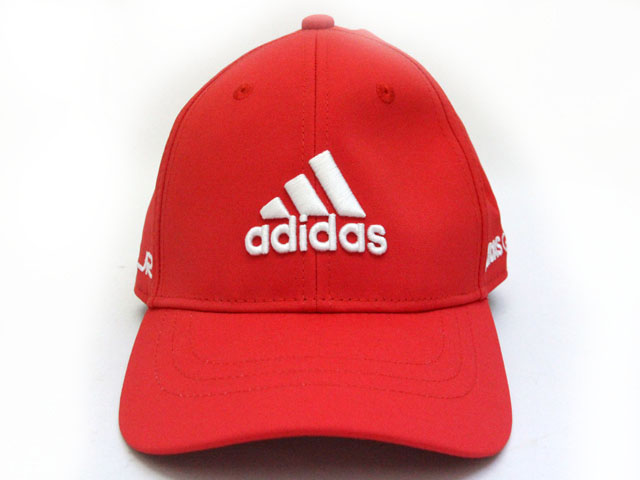 美品 アディダス Adidas キャップ 帽子 ロゴ Adidas Golf 赤 レッド Z レディース 059 ベクトルパーク