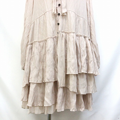 ココディール Coco Deal ワンピース チュニック ロングカーディガン ミニ 長袖 M ピンクベージュ O レディース 059 ベクトルパーク