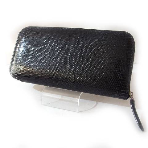 カミーユフォルネ Camille Fournet 長財布 ラウンドファスナー 無地 ブラック 黒 C メンズ レディース 059 ベクトルパーク