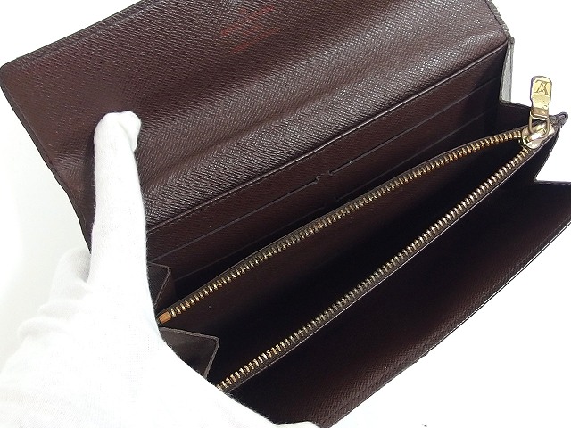 ルイヴィトン LOUIS VUITTON 財布 長財布 ダミエ ポルトフォイユ サラ 