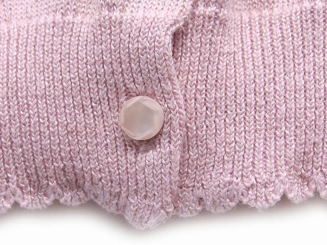 激レア メゾピアノ 立体編みぐるみ カーディガン M 110〜120cm メゾピアノ mezzo piano 子供服 カーディガン ニット ビジュー