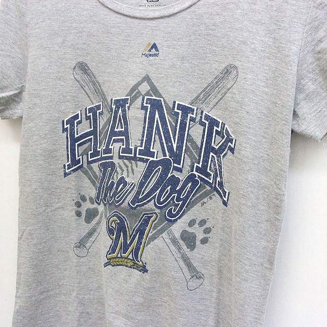 MAJESTIC(マジェスティック) プリント クルーネック半袖Tシャツ メンズ