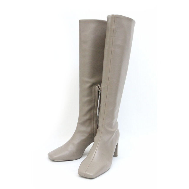 スナイデル snidel スクエアロングブーツ ハイヒール スクエアトゥ M  