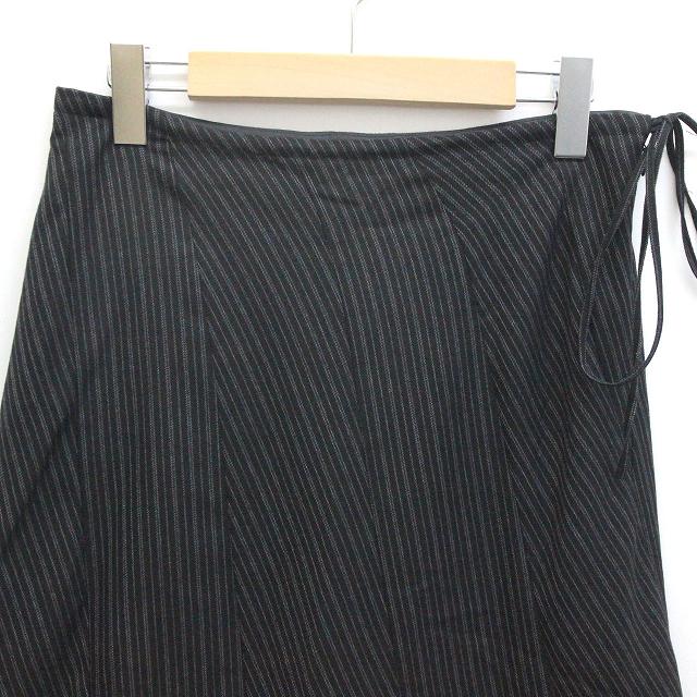 コムサイズム COMME CA ISM スカート 斜めストライプ Aライン M