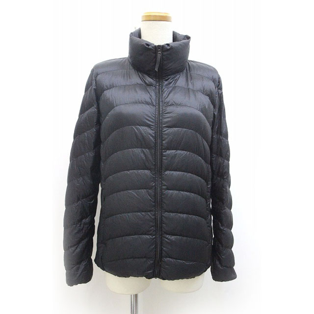 ユニクロ Uniqlo ダウンジャケット ジャンパー アウター シンプル M 黒 ブラック Z レディース 059 ベクトルパーク