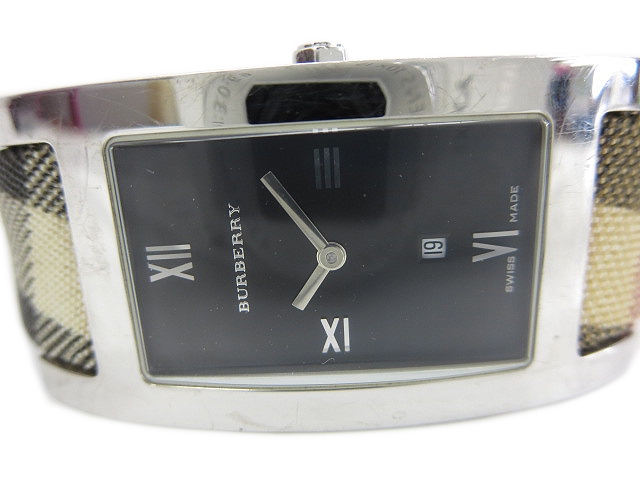 バーバリー BURBERRY ヘリテージ クォーツ チェック 腕時計 BU1008 