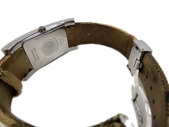 バーバリー BURBERRY ヘリテージ クォーツ チェック 腕時計 BU1008 