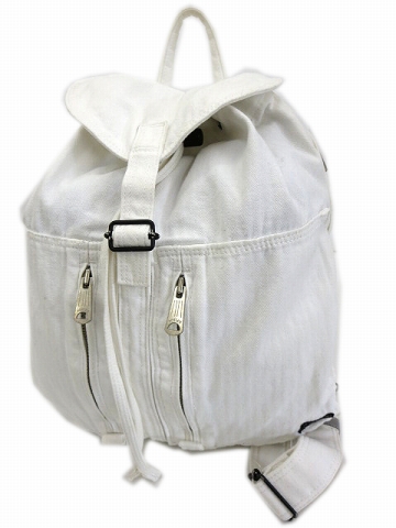 【希少】PORTER / ポーター キャンバス リュック 大容量 ホワイト ポーター PORTER キャンバス 巾着 リュックサック 白 /11