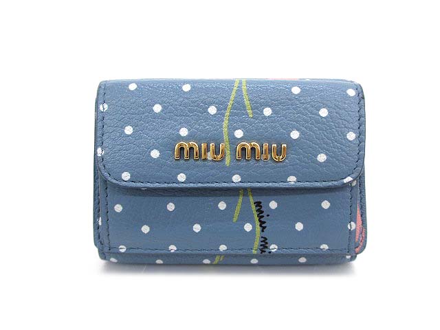 ミュウミュウ Miumiu 5mh0 マドラス 三つ折り コンパクト 財布 レディース 060 ベクトルパーク