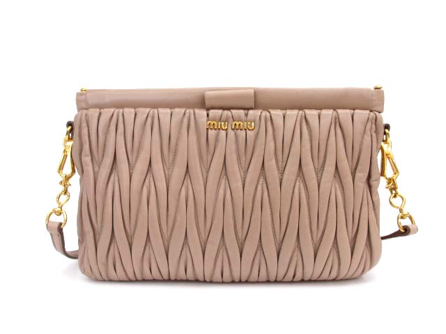 ミュウミュウ  ショルダーバッグ/クラッチバッグ  2way  RP0356 楽天市場】【感謝祭！クーポン対象5%OFF】【返品可】ミュウ