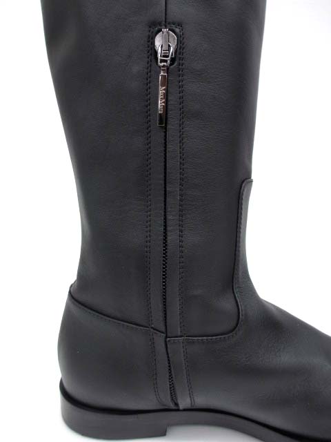 マックスマーラ MAX MARA 147962303 カーフレザー ロングブーツ 36 