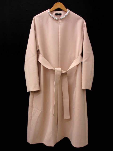 ヨーコチャン YOKO CHAN パール ボリュームコート 38 YCC-622-181  