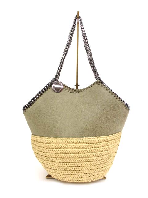 STELLA McCARTNEY 新品未使用 ラフィアショルダーバッグ 殺し 