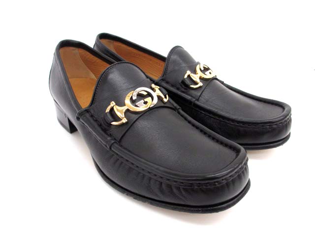 グッチ GUCCI 575113 インターロッキングG ズゥミ ビット ローファー 8 