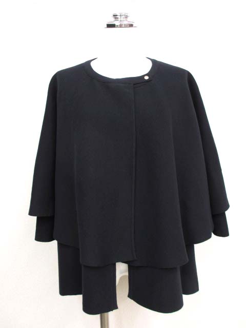 ドゥロワー Drawer 22SS 16Gミラノ編みケープカーディガン レディース  