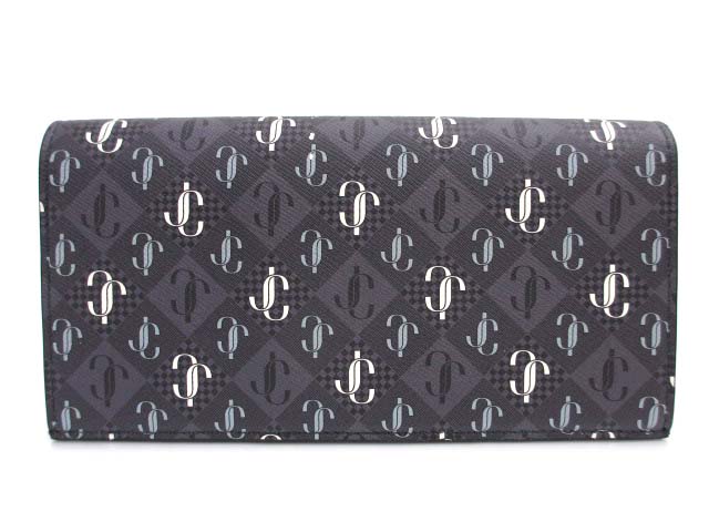 美品 ジミーチュウ 23AW JCロゴ 二つ折り長財布 ジミーチュウ JIMMY CHOO 23AW JCロゴ 二つ折り長財布 COAT POCKET