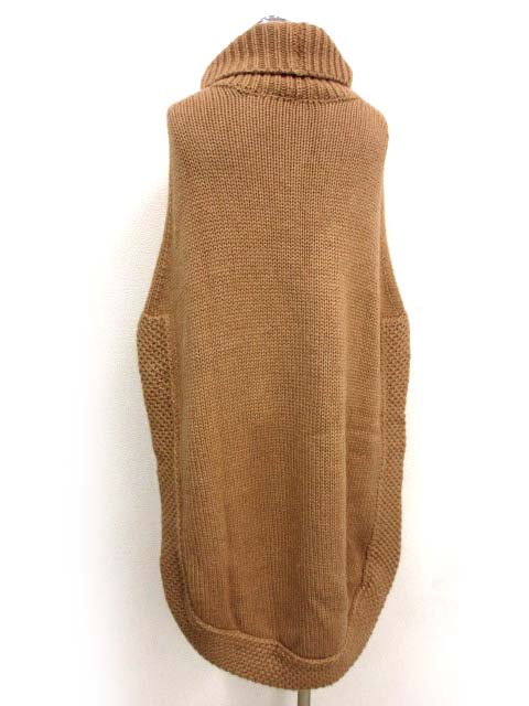 美品 グッチ 164871 キャメル100％ タートルネック ニット ポンチョ グッチ GUCCI 164871 キャメル100％ タートルネック ニット