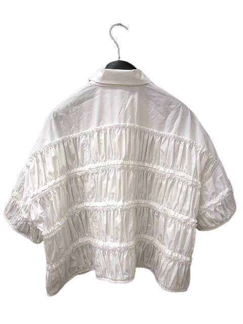 エンフォルド ENFOLD 25SS TIERED GATHER SHIRT 38 300IS230-2381  