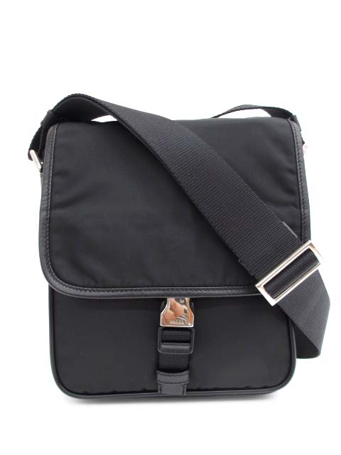 美品 プラダ V167 ナイロン×サフィアーノ クロスボディ ショルダーバッグ プラダ PRADA V167 ナイロン×サフィアーノ クロスボディ ショルダー