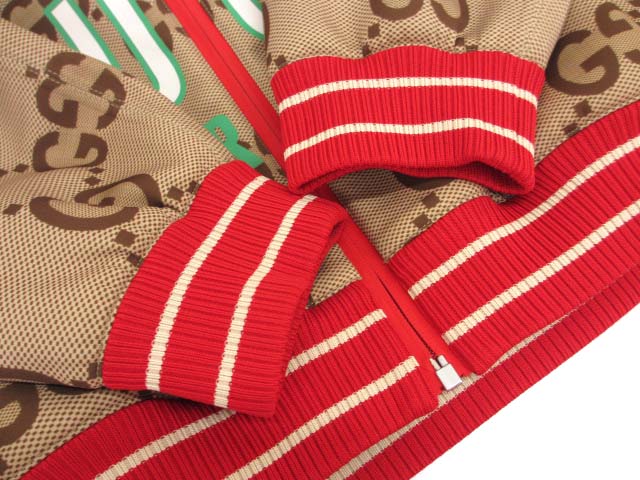 グッチ GUCCI 100周年 ネオプレン ジャンボGG ジップアップ フーディ L