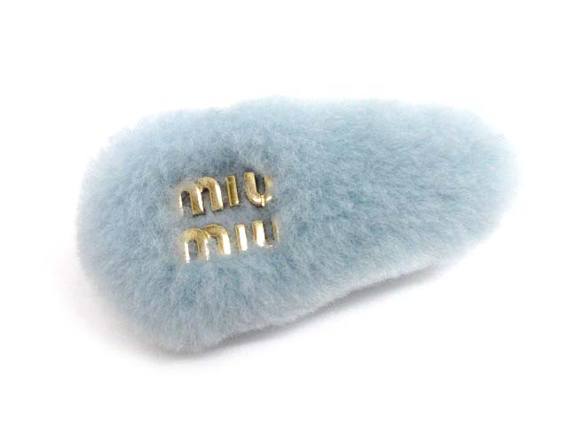 【正規品】miumiu ヘアピン ギンガム バレッタ 美品 miumiu ヘアピン ギンガム バレッタ miumiu バレッタ