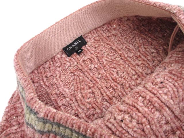 【中古】シャネル CHANEL 22AW ケーブルニット カーディガン スカート セットアップ ココマーク P73535/P73533 レディース シャネル CHANEL 22AW ケーブルニット カーディガン スカート