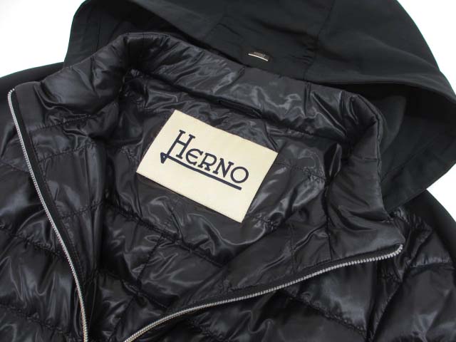 ヘルノ HERNO PI1089D 軽量 ライトダウンコート 44 レディース 060
