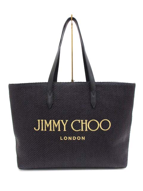 ジミーチュウ JIMMY CHOO CANVAS LOGO TOTE キャンバス ロゴ トート