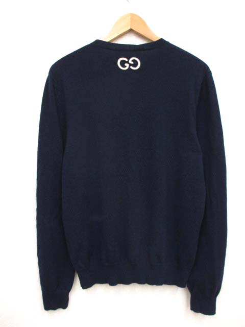 美品 グッチ 597736 GGロゴ エンブロイダリー カシミヤ ニット L グッチ GUCCI 597736 GGロゴ エンブロイダリー カシミヤ ニット L