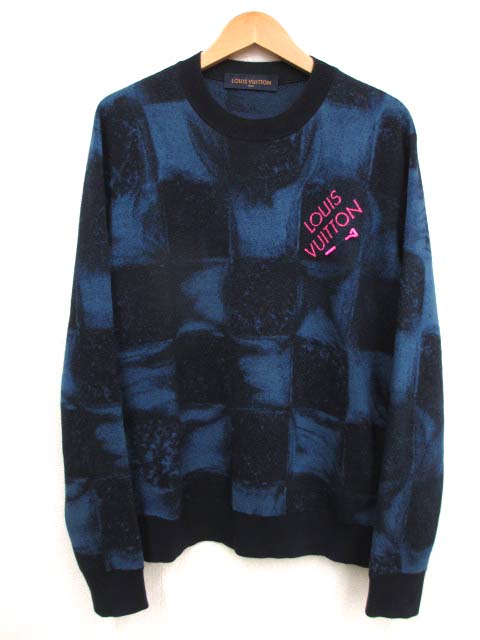 ルイヴィトン LOUIS VUITTON 21AW ダミエ ソルト ジャガード ニット 