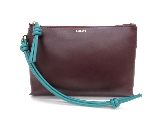 ロエベ LOEWE 25SS ノット Tポーチ クラッチバッグ CEM1KNPX01 