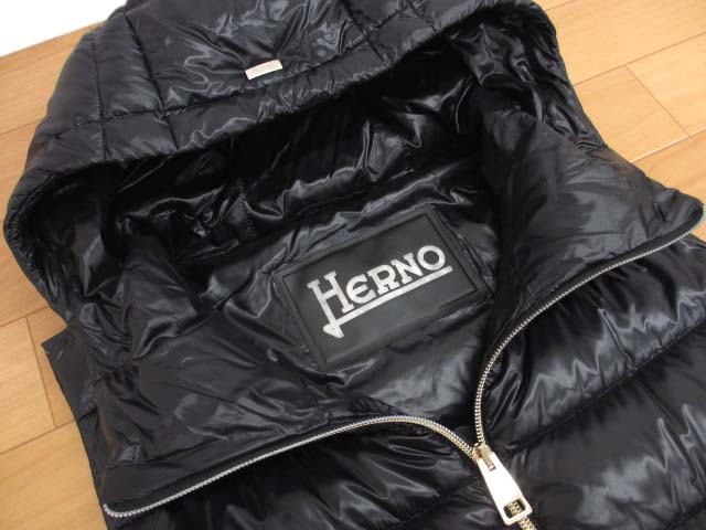 ヘルノ HERNO PI1323D キルティング ロング ダウンベスト 40