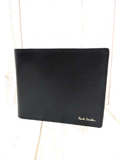 未使用品 ポールスミス PAUL SMITH 二つ折り財布 CITY EMBOSS シティ 