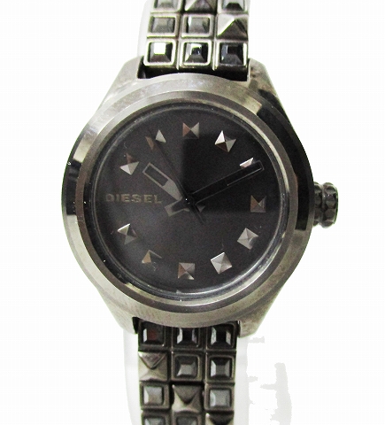 ディーゼル DIESEL DZ5437 KRAY KRAY スタッズ クォーツ 腕時計 a1 