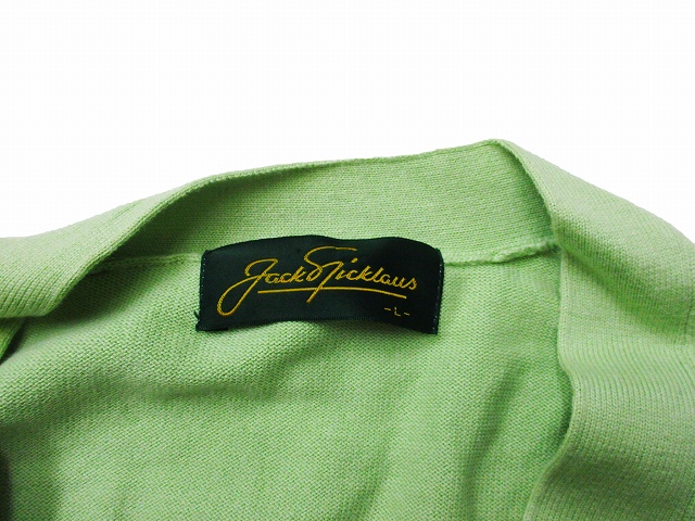 Jack Nicklaus ジャックニクラウス コットン ニット カーディガン 緑 