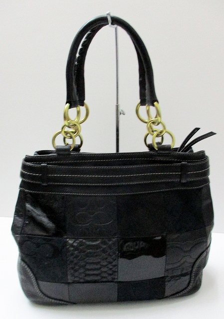 美品 COACH ハンプトンズ ハンドバッグ レザー ターンロック レディース 美品 COACH ハンプトンズ ハンドバッグ レザー ターンロック