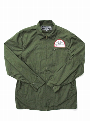 チャレンジャー CHALLENGER 美品 PATCH ZIP SHIRT ワークシャツ 