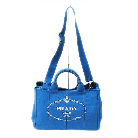 大人気 プラダ カナパ トートバッグ アズーロ（プラダ PRADA 1BG642 