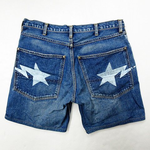 A BATHING メンズデニム ショートパンツ A BATHING APE（ショート