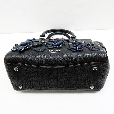 コーチ COACH 極美品 F59361 バタフライ スタッズ レザー 2WAY 