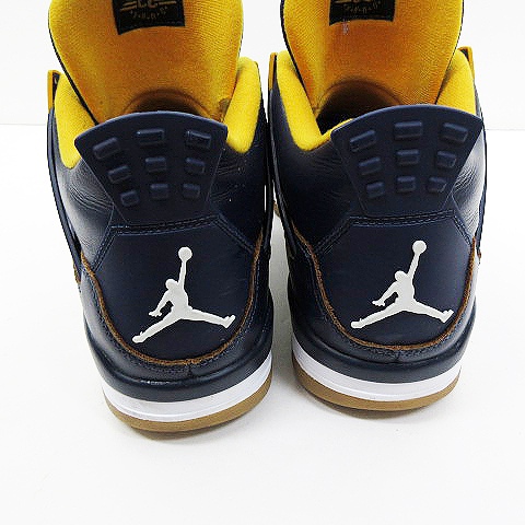 Air Jordan 4 エアジョーダン4 ネイビー/イエロー　サイズ28 ナイキ NIKE AIR JORDAN 4 RETRO エアジョーダン4 ダンクフロム