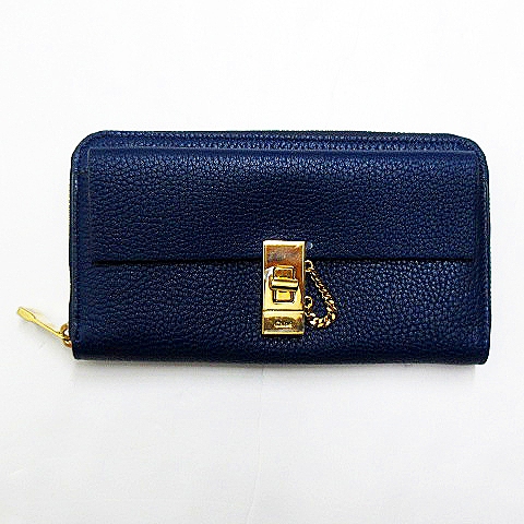 未使用品 クロエ CHLOE 3P0780-944 DREW ドリュー レザー ラウンド 