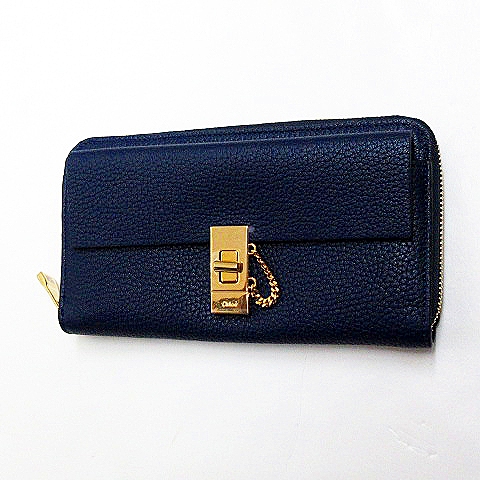 未使用品 クロエ CHLOE 3P0780-944 DREW ドリュー レザー ラウンド 