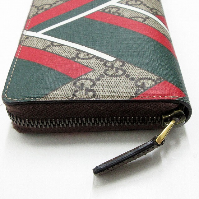 未使用品 グッチ GUCCI 429223-K1M1T/8574 GG Chevron ラウンド 