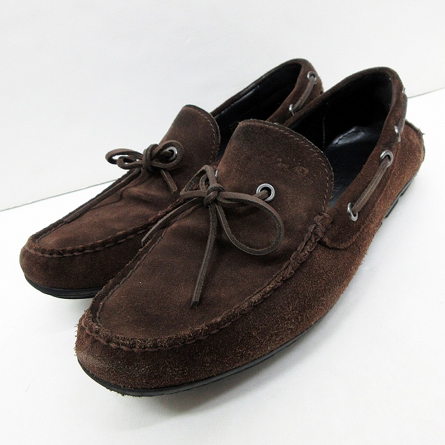 コーチ COACH FG1091 MOTT LACE SUD スエード レザー モカシン 