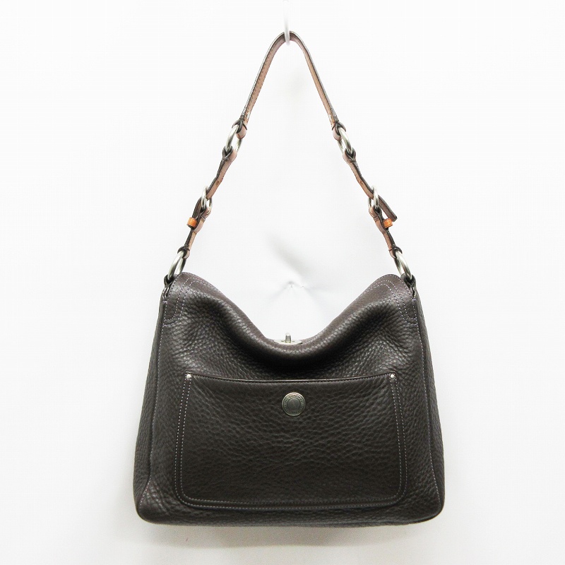 コーチ COACH 10132 2way ショルダー バッグ 鞄 ターンロック レザー 