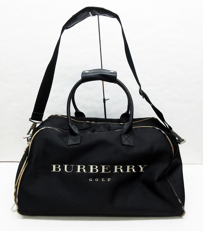BURBERRY GOLF 対す バーバリー ゴルフ ボストンバッグ ブラック