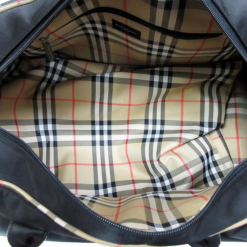 BURBERRY GOLF ボストンバッグ チェック柄 美品】Burberry Golf バーバリー ゴルフ チェック ボストンバッグ