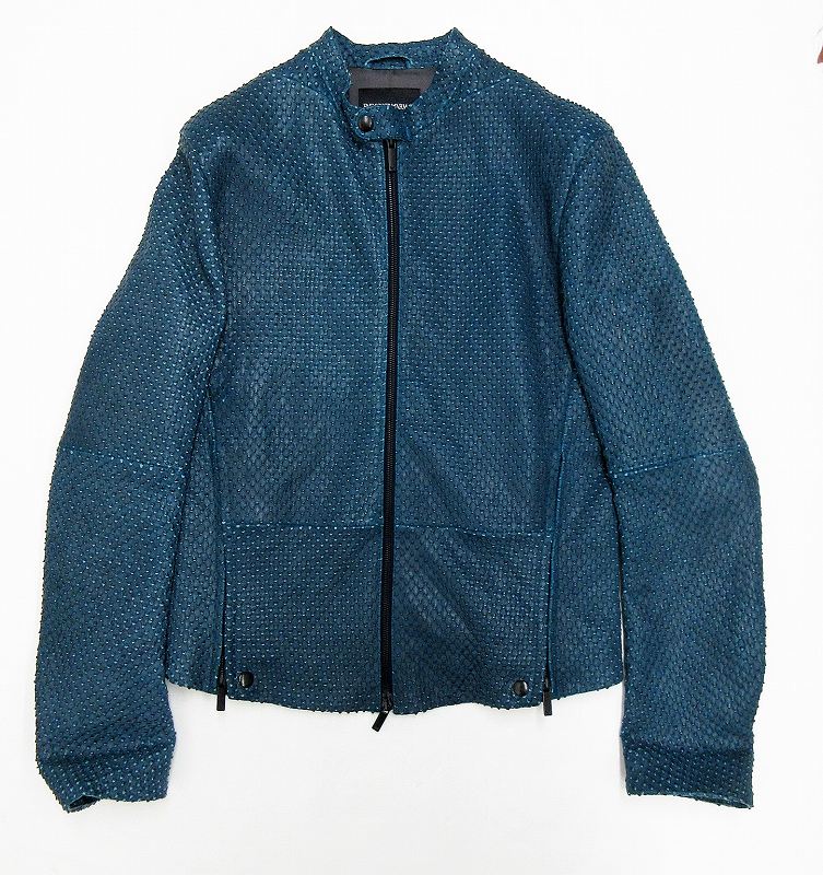 エンポリオアルマーニ EMPORIO ARMANI 伊製 イタリア製 羊革 レザー 